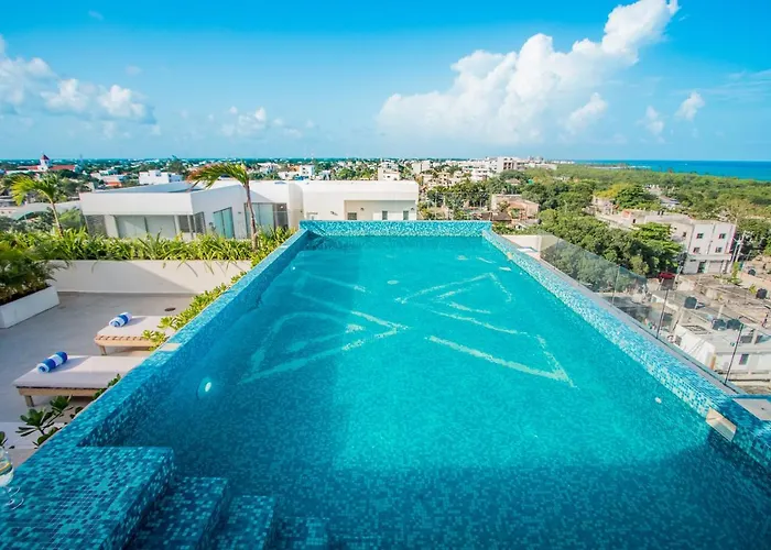 With Ocean View Pool In Av 10 & 60 Street Apartment Playa del Carmen